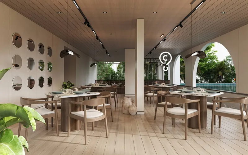 Rooftop sky café